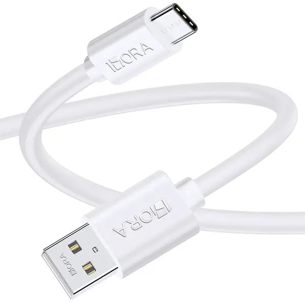 1HORA V8 Series CAB246B High-Quality 2m USB to Type-C Cable – Color: White – View 2