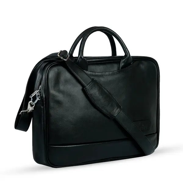 Mens Waterproof Vintage Leather 17 Inch Large Office Business Bag – View 3