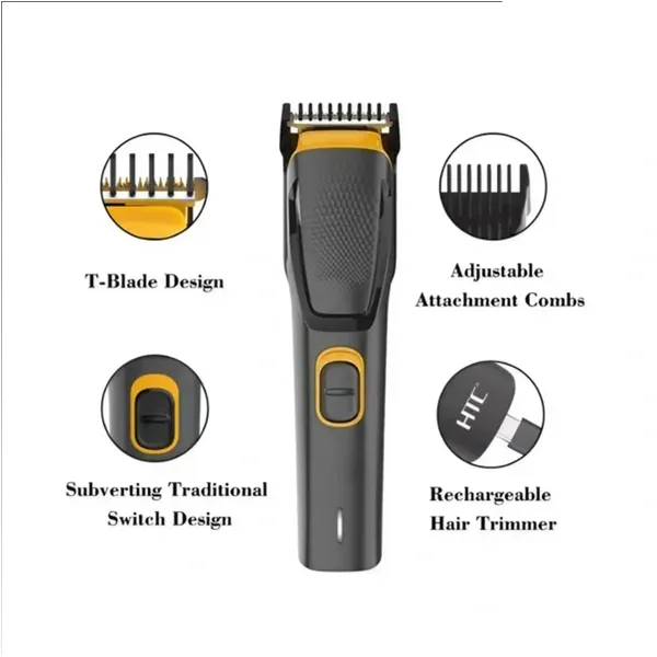 HTC AT-509 Rechargeable Hair and Beard Trimmer for Men – View 3