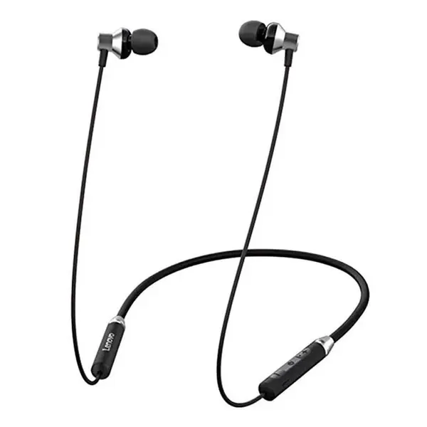 Lenovo HE05 Wireless Bluetooth Neckband Earphone Black – View 3