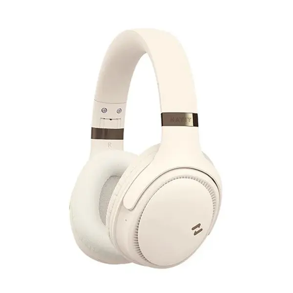 Havit H630BT Wireless Foldable Headphone With Microphone – Color: White – View 1