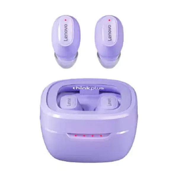 Lenovo Thinkplus XT62 True Wireless Bluetooth Earbuds – Color: Purple – View 2