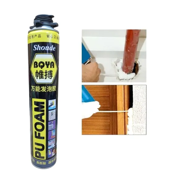 Shuode Boya 750ml PU Waterproof Foam Spray Expanding Filling Wall Gaps – View 2