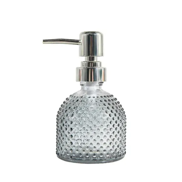250ml Refillable Wash Hand Shampoo Liquid Container Soap Pump Dispenser Glass Pump Bottle – View 1
