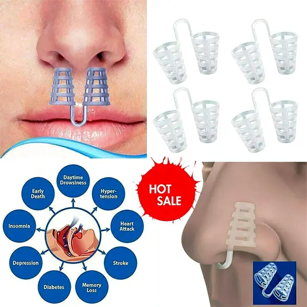 8 Pc Anti-Snoring Device Prevent Nasal Congestion Nose Snoring Clip – View 3