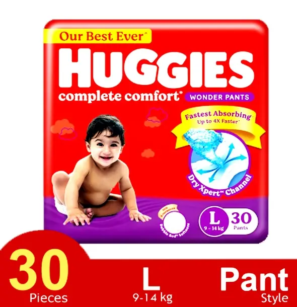 Huggies Wonder Leak Proof Pants System Baby Diaper – Quantity: 30 pcs – View 2