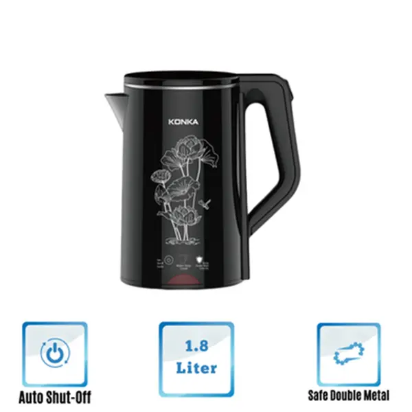 KONKA KEK-1L8QW-360 Degree SS material Electric Kettle – View 2