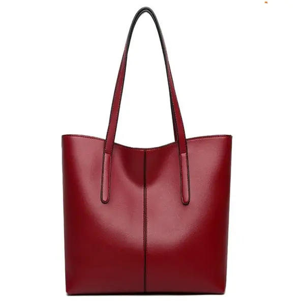 Premium Luxury PU Leather Crossbody Shoulder Bag – Color: Red – View 1