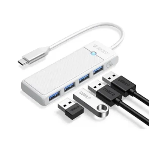 ORICO PAPW4A-C3 PW Series 4-Port USB Type-C HUB White – View 1