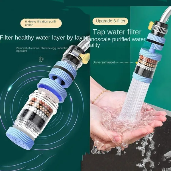 6 Layer Water Filter Faucet Water Purifier 360 Degree Rotatable | Kitchen Tap Water Filter – View 4