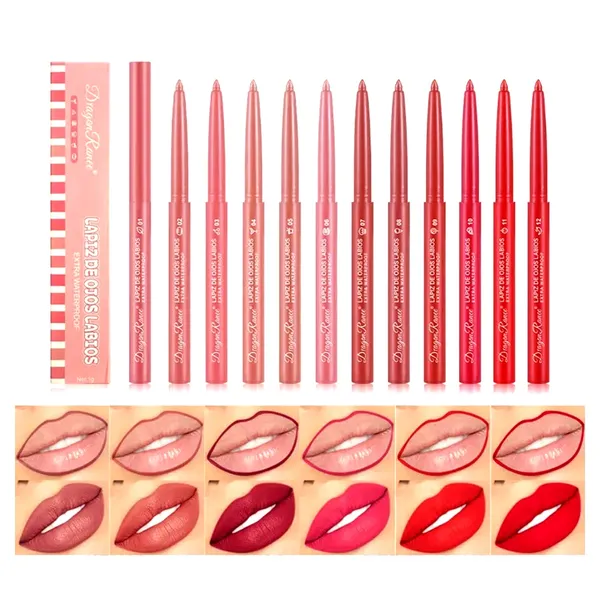 BataBata Dragon Ranee 12 Color Velvet Matte Lip Liner – View 1