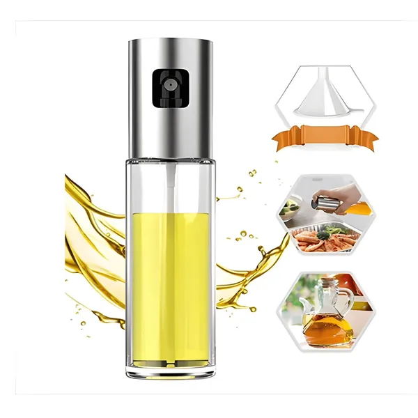 Premium Oil Spray Bottle For Healthy Cooking And Portion Control Glass Dispenser – View 3