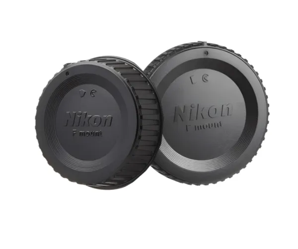 Nikon Camera Body Cap & Lens Rear Cap Set  – View 1