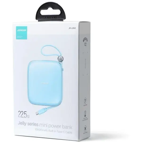 JOYROOM JR-L002 Jelly Series 22.5W Fast Charging Power Bank  – Color: Blue – View 3