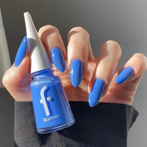 Flormar Nail Enamel Maxi Brush 487 Navy Blue Nail Polish – View 4