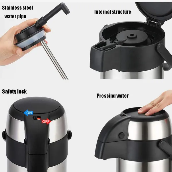 Prestige Carry With Handle Steel Inner Vacuum Flask – 3.5 Liters – View 5