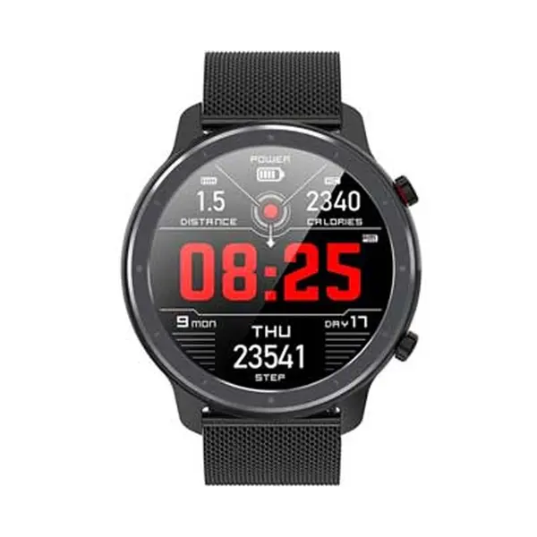 Microwear L11 IP68 Waterproof Smartwatch – Color: Black – View 2
