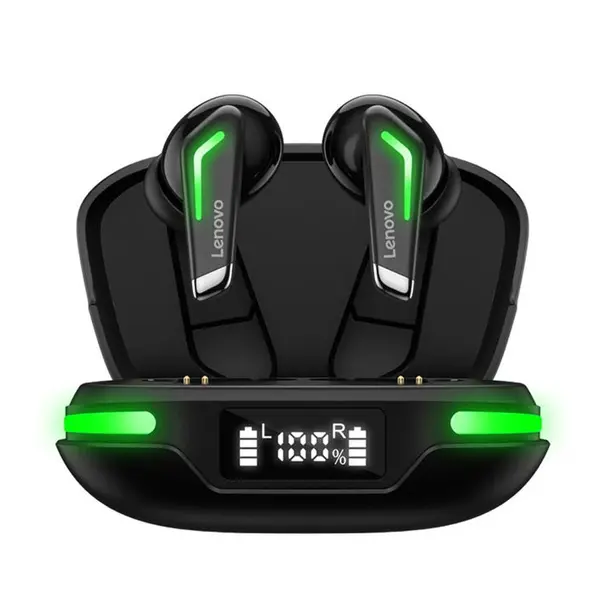 Lenovo GM3 Bluetooth TWS Gaming Earbuds With Digital Display – View 1