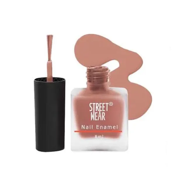 Street Wear Beautiful Matte Nail Enamel Natural Brown Nail Polish – View 1