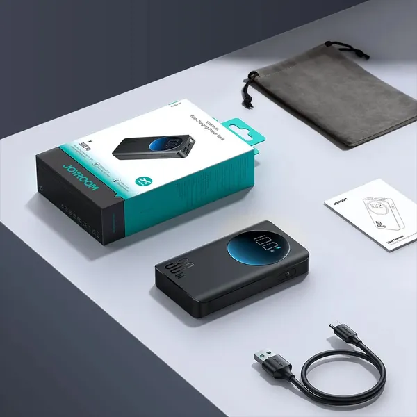 JOYROOM JR-PBF04 Digital Display 20000mAh Fast Charging Power Bank – View 4