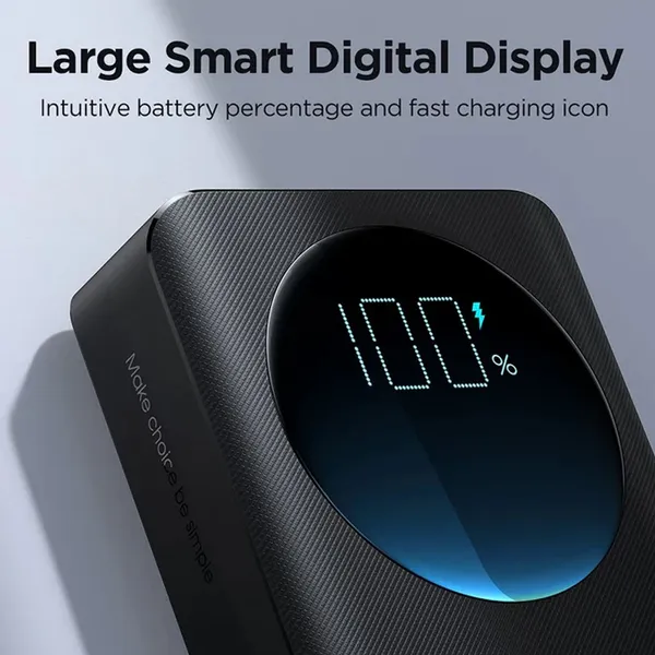 JOYROOM JR-PBF04 Digital Display 20000mAh Fast Charging Power Bank – View 3