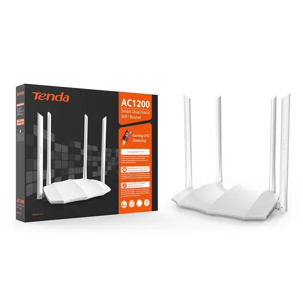 Tenda AC5 AC1200 Smart Dual Band WiFi Router – View 3