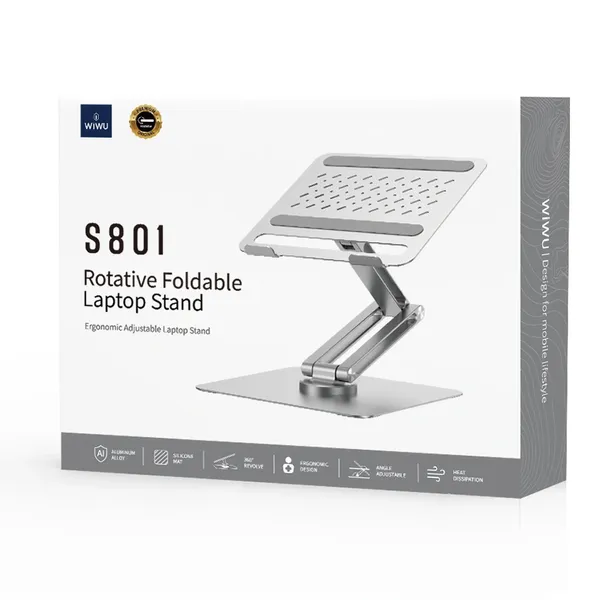 WiWU S801 Foldable Aluminum Alloy+Metal Laptop Stand – View 5