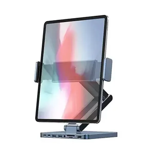WIWU AH801 Aluminum Alloy Folding Tablet Stand with Docking Station – View 4