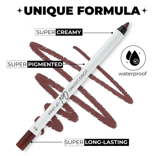 Lamel Long 412 Spicy Nude Long Lasting Gel Lip Liner – View 2