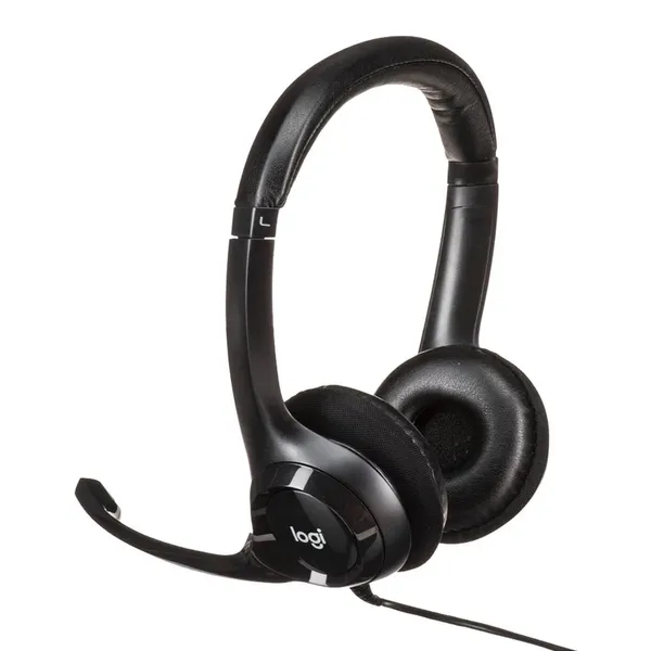 Logitech H390 Stereo USB Headset with Microphone – Color: Black – View 2
