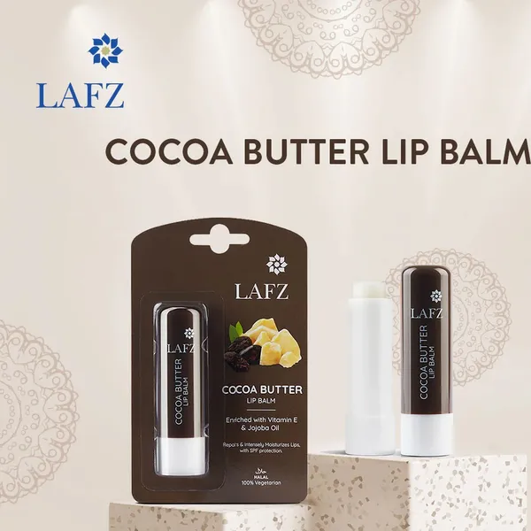 LAFZ Halal Coconut Oil Lips & Jojoba Oil Lip Balm Cocoa Butter – View 4