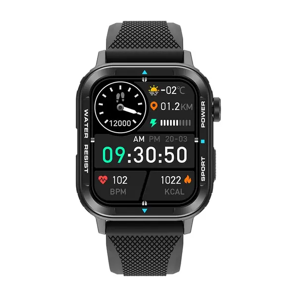 COLMI M41 Bluetooth Calling Smart Watch – Color: Black – View 2