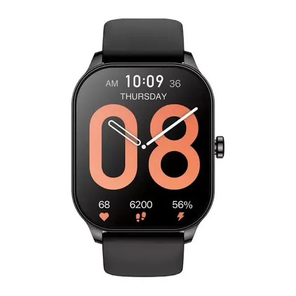 Amazfit Pop 3S Silicon AMOLED Display Smartwatch  – Color: Black – View 2