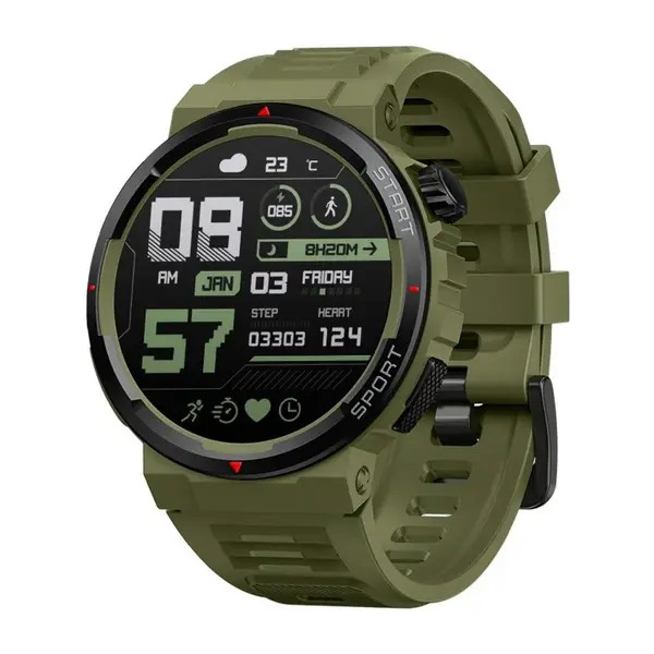 Zeblaze Ares 3 Plus BT Calling Smart Watch – Color: Green – View 1