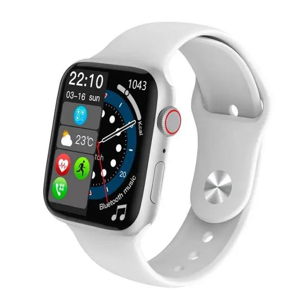Microwear 007 Wireless Charging Smartwatch – Color: Silver – View 3
