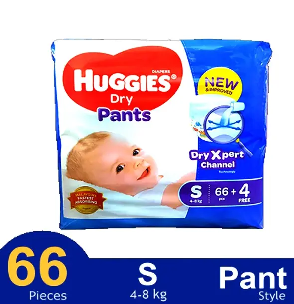 Huggies Wonder Wetness Indicator Pant System Baby Diaper – Quantity: 66 pcs – View 2