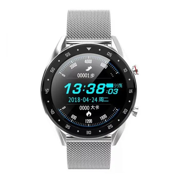 Microwear L13C Bluetooth Calling Smartwatch – Color: Silver – View 2