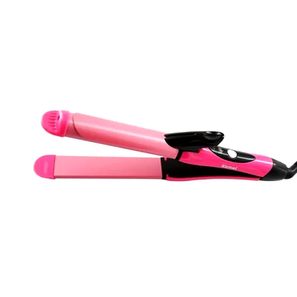 Kemei KM 1055 2in1 Hair Straightening Iron And Curler – View 3