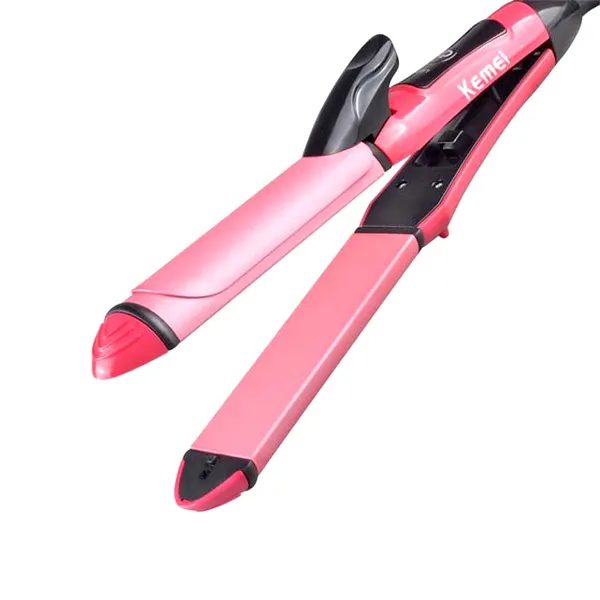 Kemei KM 1055 2in1 Hair Straightening Iron And Curler – View 1