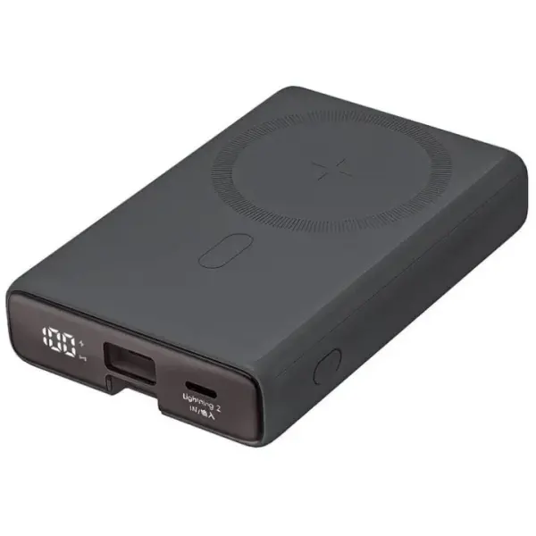 JOYROOM JR-PBM01 Stronger Magnetic 20W PD Fast Charging Power Bank – Color: Black – View 2