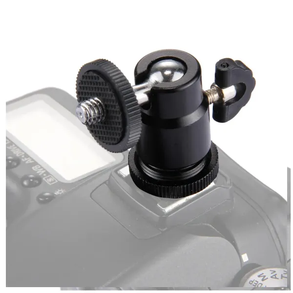 PULUZ Aluminum Rotatable Mini Tripod Ball Head 1/4" Screw – View 4