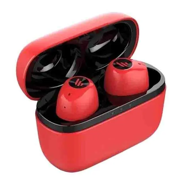 Edifier TWS2 Wireless Bluetooth Stereo Earbuds – Color: Red – View 2