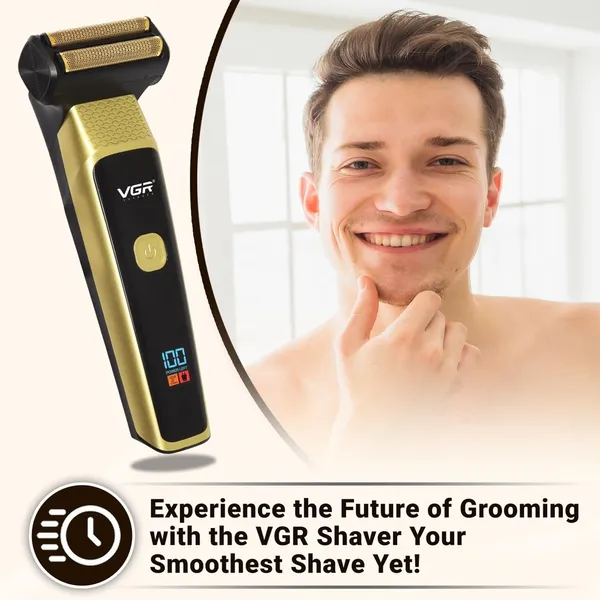 VGR V-366 LED Display 3-in-1 Professional Men’s Grooming Kit Trimmer – View 4