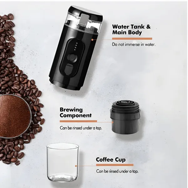 Portable Electric Espresso Coffee Machine Cordless – View 5