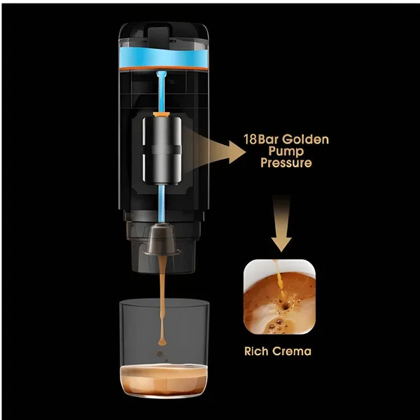 Portable Electric Espresso Coffee Machine Cordless – View 7