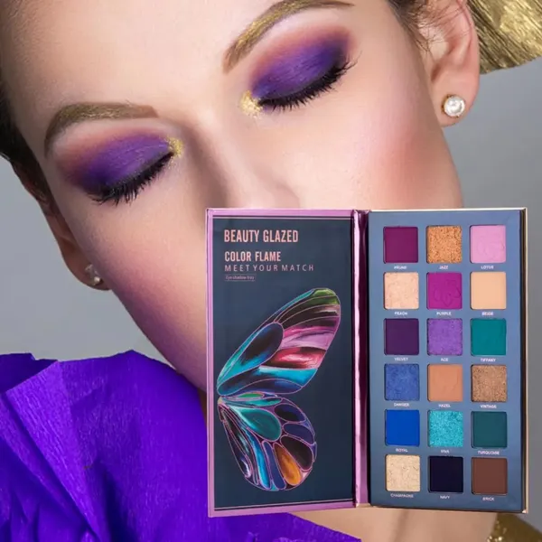 Beauty Glazed 18 Color Flame Eyeshadow Waterproof Palette – View 4