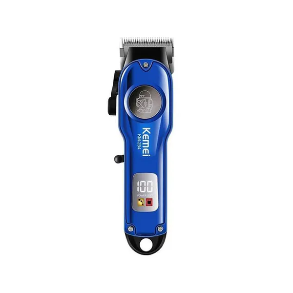 Kemei KM-234 Professional Beard & Hair Clipper Trimmer – Color: Blue – View 2