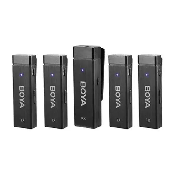 Boya BY-W4 2.4GHz Ultra-Compact Four-Channel Wireless Microphone System – View 2