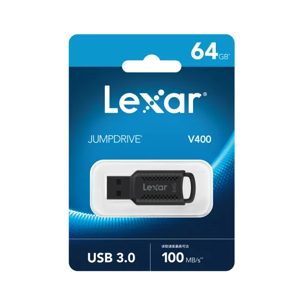 Lexar JumpDrive V400 64GB USB 3.0 Pen Drive – Storage Capacity: 64 GB – View 2
