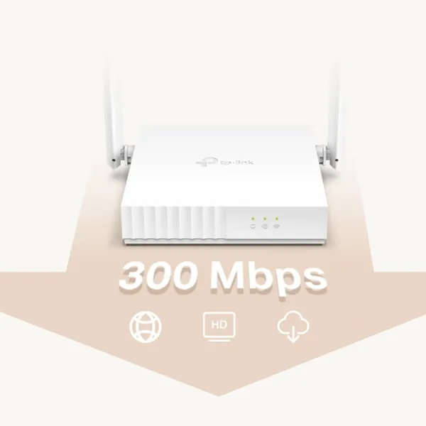 Tp-Link TL-WR820N Multi-Mode Wireless 2 antenna Router – View 3